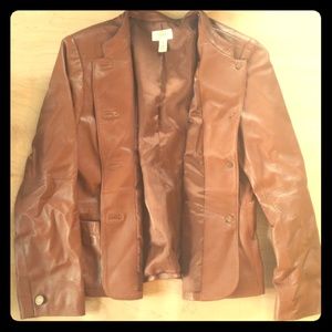Talbots genuine leather jacket